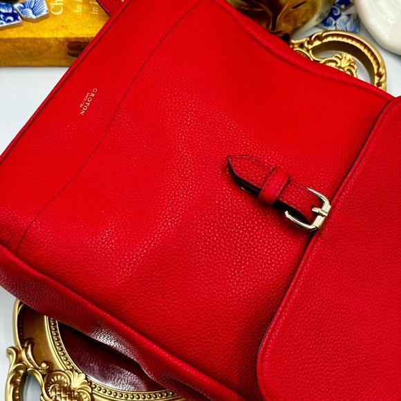 🆕 OROTON 🧿 NWOT Bueno Red Leather Backpack - Picture 7 of 16
